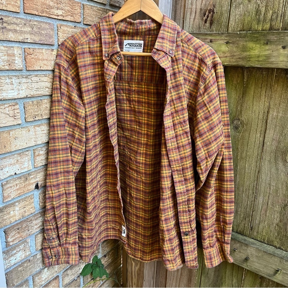 Mountain Khakis Downtown Flannel Shirt in Terra Color